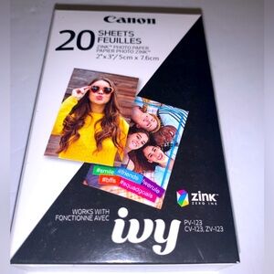 Canon Zink 2x3 Glossy Photo Paper - 20 Sheets - Brand New & Sealed!